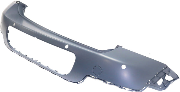2011-2015 MINI Cooper Rear Bumper Cover, Paint To Match, With Chrome Trim & Rear Object Sensor.