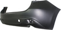 2014-2015 Mazda 3 Rear Bumper Cover, Primed, Hatchback.