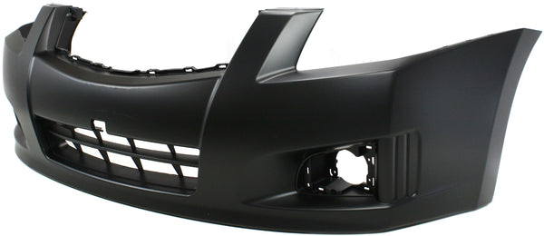 2007-2012 Nissan Sentra Front Bumper Cover, Primed, w/Fog Lamp Hole, SR/SE-R.
