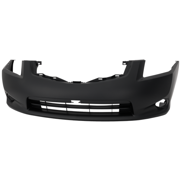 2010-2012 Nissan Sentra Front Bumper Cover, Primed, w/ Fog Lamp Hole, SL.