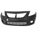 2012-2014 Nissan Versa Front Bumper Cover, Primed, Sedan.