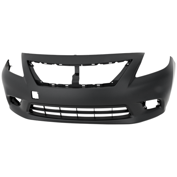 2012-2014 Nissan Versa Front Bumper Cover, Primed, Sedan.