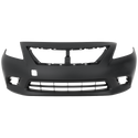 2012-2014 Nissan Versa Front Bumper Cover, Primed, Sedan.