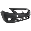 2012-2014 Nissan Versa Front Bumper Cover, Primed, Sedan.