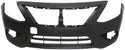 2015-2016 Nissan Versa Front Bumper Cover, Primed, w/Out Chrome Insert.