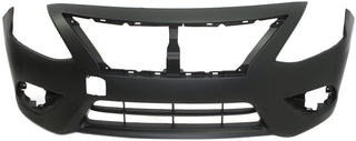2015-2016 Nissan Versa Front Bumper Cover, Primed, w/Out Chrome Insert.
