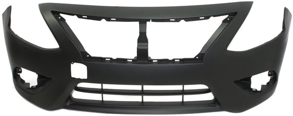 2015-2016 Nissan Versa Front Bumper Cover, Primed, w/Out Chrome Insert.