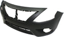 2015-2016 Nissan Versa Front Bumper Cover, Primed, w/Out Chrome Insert.