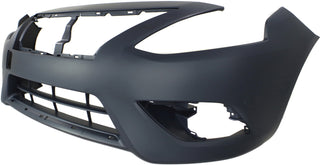 2015 Nissan Versa Front Bumper Cover, Primed, w/Chrome Insert, Sedan.