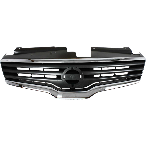 2007-2009 Nissan Altima Grille, Chrome Shell/Dark Gray.