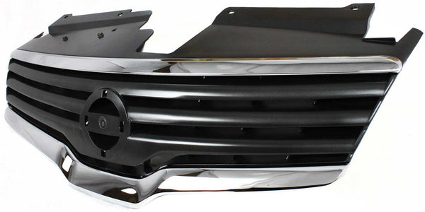 2007-2009 Nissan Altima Grille, Chrome Shell/Dark Gray.