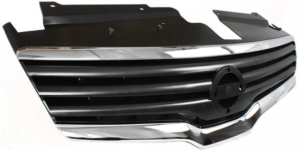 2007-2009 Nissan Altima Grille, Chrome Shell/Dark Gray.
