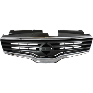 2007-2009 Nissan Altima Grille, Chrome Shell/Dark Gray.