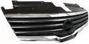 2007-2009 Nissan Altima Grille, Chrome Shell/Dark Gray.