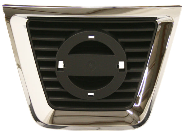 2008-2010 Nissan Rogue Grille, Center, Chrome Shell/Black Insert.