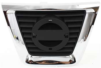 2008-2010 Nissan Rogue Grille, Center, Chrome Shell/Black Insert.