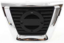 2008-2010 Nissan Rogue Grille, Center, Chrome Shell/Black Insert.