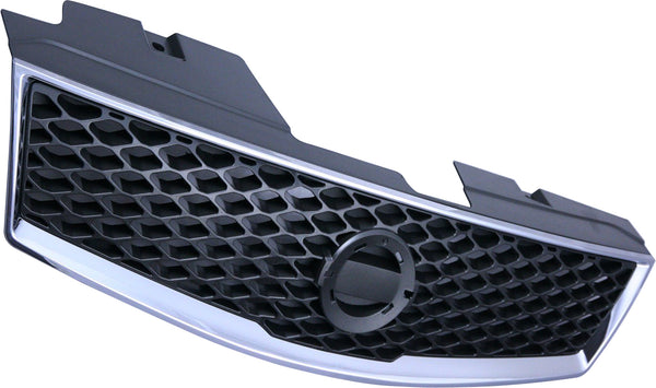 2009-2012 Nissan Sentra Grille, Chrome Shell/Dark Gray.