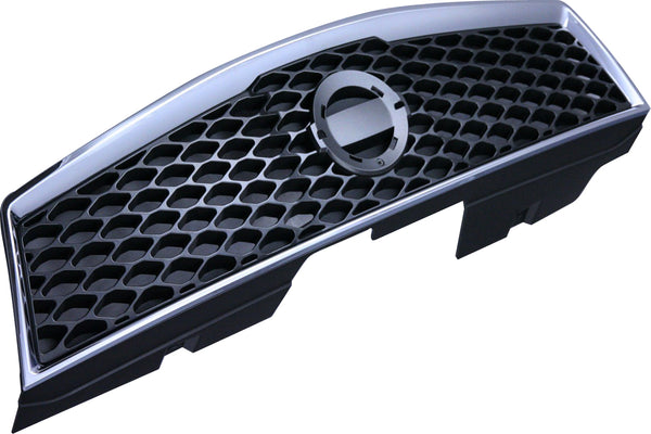 2009-2012 Nissan Sentra Grille, Chrome Shell/Dark Gray.