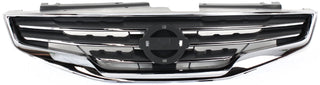 2010-2012 Nissan Altima Grille, Chrome/Dark Gray,Sedan.