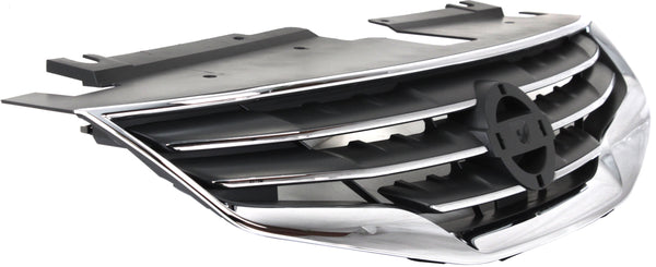 2010-2012 Nissan Altima Grille, Chrome/Dark Gray,Sedan.