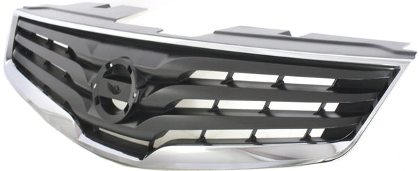 2010-2012 Nissan Sentra Grille, Chrome Shell/Dark Gray.