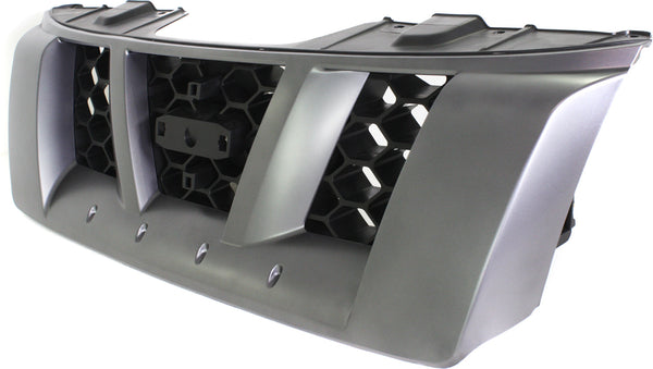 2005-2008 Nissan Xterra Grille, Gray Shell/Dark Gray.