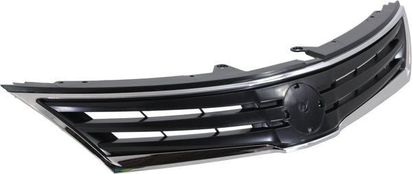 2010-2012 Nissan Versa Grille, Chrome Shell/Black.