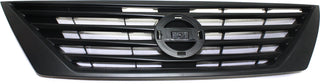 2012-2014 Nissan Versa Grille, Dark Gray Shell/ Dark Gray.