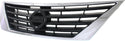 2012-2014 Nissan Versa Grille, Chrome Shell/ Dark Gray Insert.