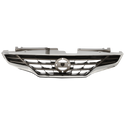 2010-2013 Nissan Altima Grille, Chrome Shell/gray.