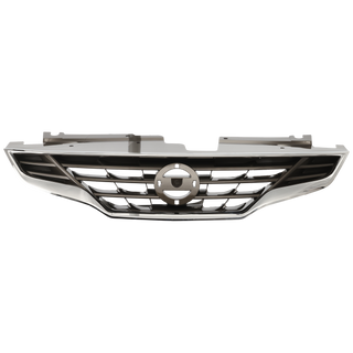 2010-2013 Nissan Altima Grille, Chrome Shell/gray.