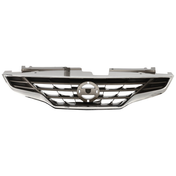 2010-2013 Nissan Altima Grille, Chrome Shell/gray.