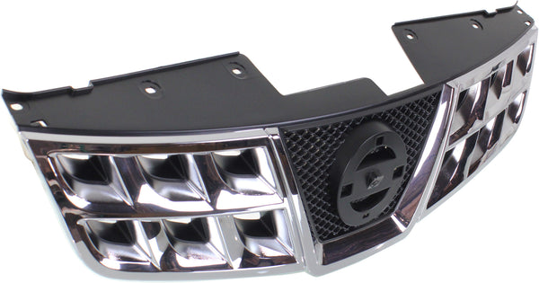 2011-2013 Nissan Rogue Grille, Chrome Shell/Black.