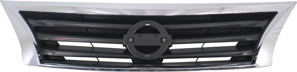 2013-2015 Nissan Altima Grille, Chrome Shell/Black.