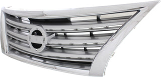 2013-2015 Nissan Sentra Grille, Chrome Shell/Silver.