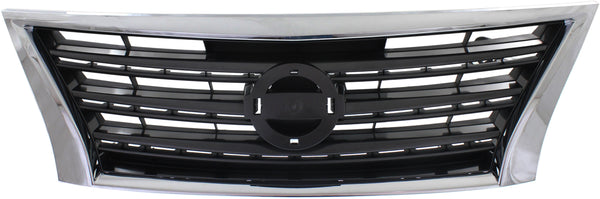 2013-2015 Nissan Sentra Grille, Chrome Shell.