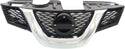 2014-2016 Nissan Rogue Grille, Painted Black.