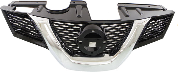 2014-2016 Nissan Rogue Grille, Painted Black.