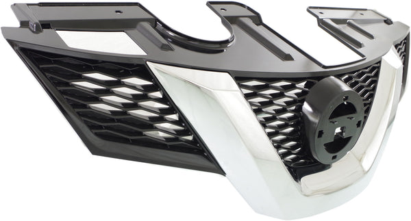 2014-2016 Nissan Rogue Grille, Painted Black.