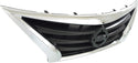 2015 Nissan Versa Grille, Chrome/Black, Sedan.
