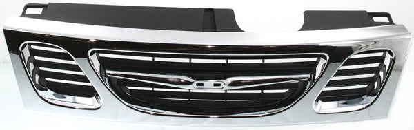 1999-2003 Saab 9-3 Grille, Chrome Shell/Black Insert.