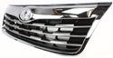 2009-2010 Subaru Forester Grille, Chrome Shell/Silver.