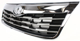 2009-2010 Subaru Forester Grille, Chrome Shell/Silver.
