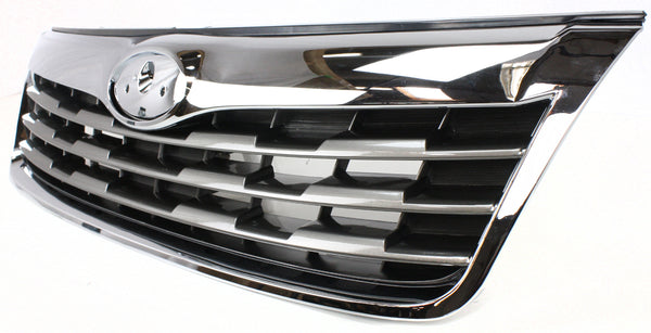 2009-2010 Subaru Forester Grille, Chrome Shell/Silver.