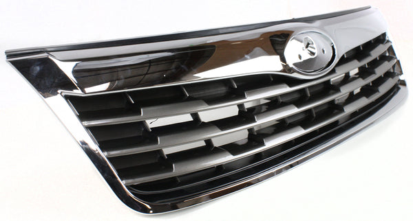 2009-2010 Subaru Forester Grille, Chrome Shell/Silver.