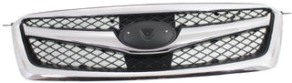 2010-2012 Subaru Legacy Grille, Chrome Shell/ Black.
