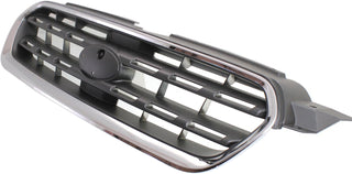 2005-2007 Subaru Outback Grille, Chrome Shell/Black.