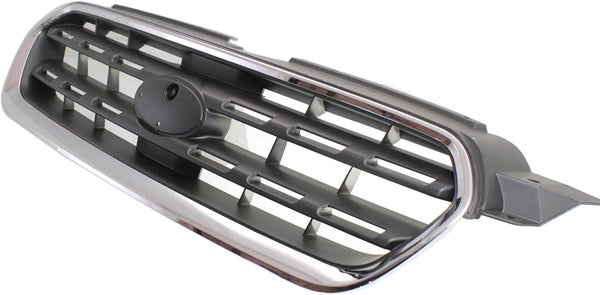 2005-2007 Subaru Outback Grille, Chrome Shell/Black.