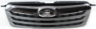 2010-2012 Subaru Outback Grille, Chrome Shell/Silver.